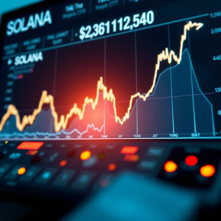 Solana Price Trends and Market Fluctuations Graph showing trends and fluctuations in Solana cryptocurrency prices over time
