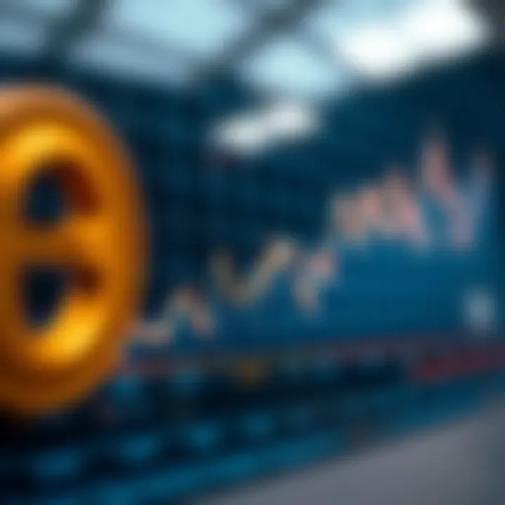 Graph depicting Chainlink token price trends with market fluctuations over time