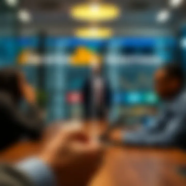 Illustration showing comparison between peer-to-peer trading and traditional exchange methods