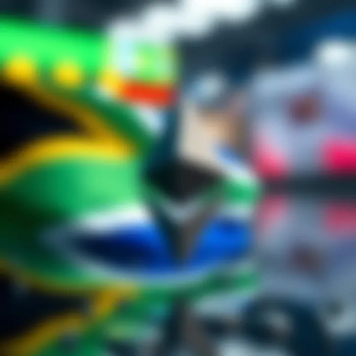 Ethereum Investment Insights for South African Market Illustration of Ethereum symbol with South African flag colors highlighting investment opportunities