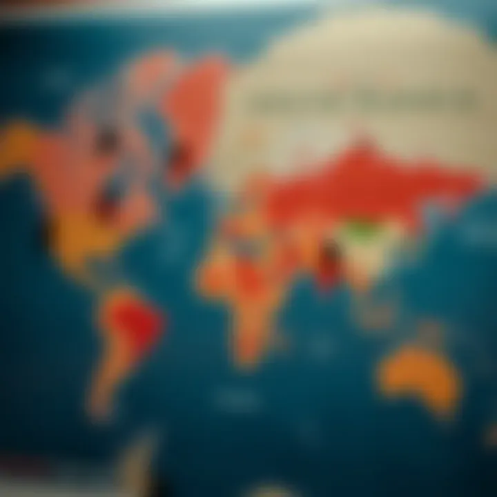 Geopolitical Impact on Dollar to Rand Exchange Rates Map highlighting geopolitical influences affecting currency exchange between the US and South Africa
