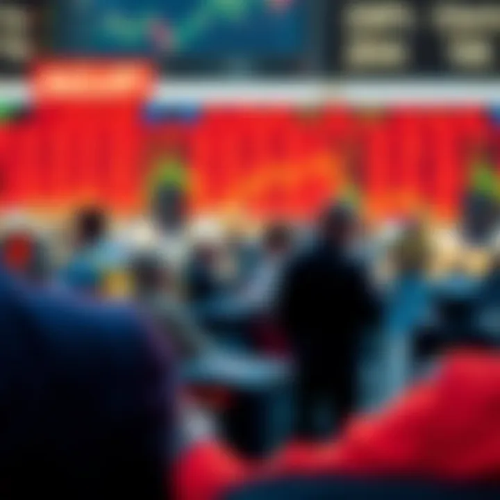 Global Market Impact on Share Valuations Illustration of global market factors influencing stock valuations