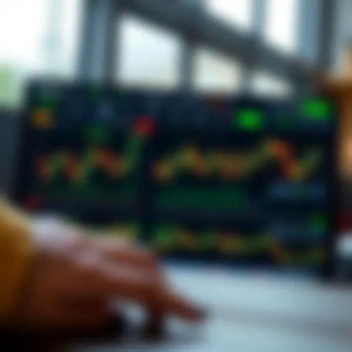 Screenshot of IQ Option trading dashboard showing various financial instruments and real-time price charts
