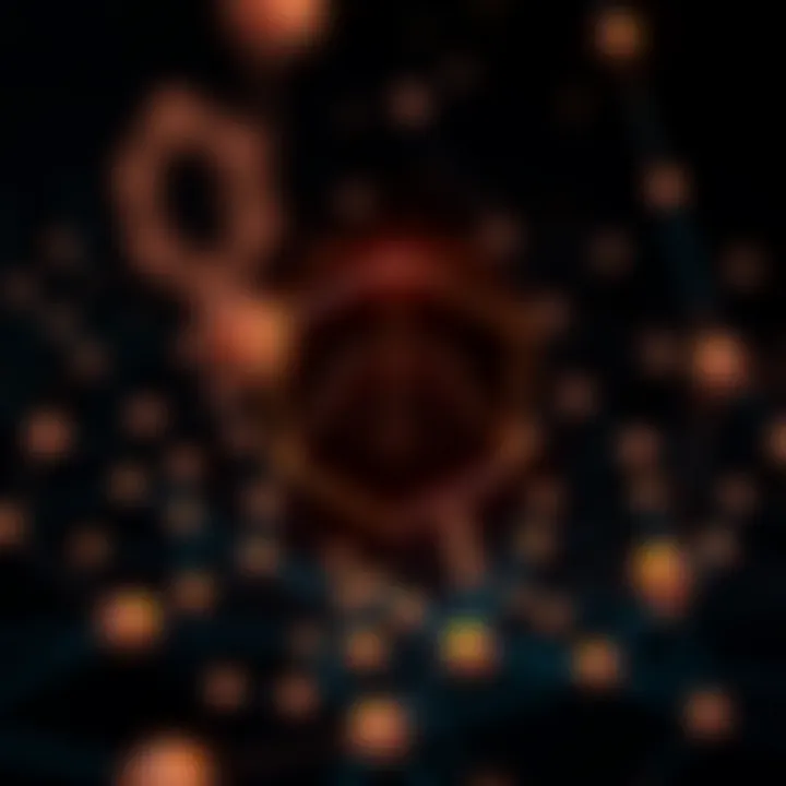 Illustration of blockchain network nodes connected representing Polygon's technology infrastructure