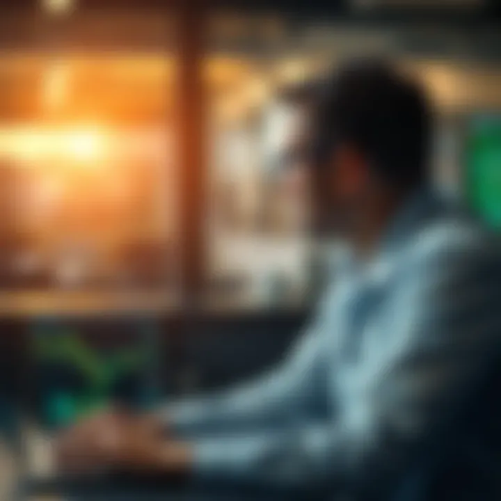 Conceptual representation of risk management and technology integration in trading