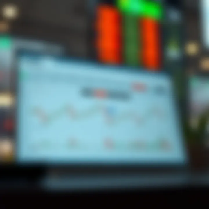 User interface of Quotex platform showing demo account trading dashboard with charts and tools