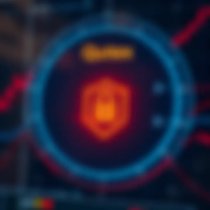 Illustration of secure login interface with digital shield symbol representing account protection