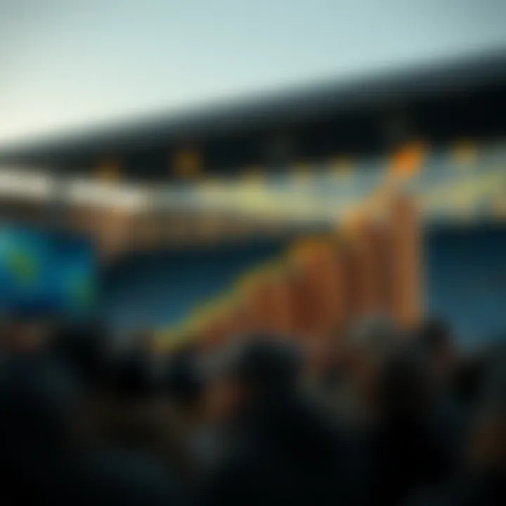 Conceptual graphic depicting financial growth through crowdfunding within South African economic context