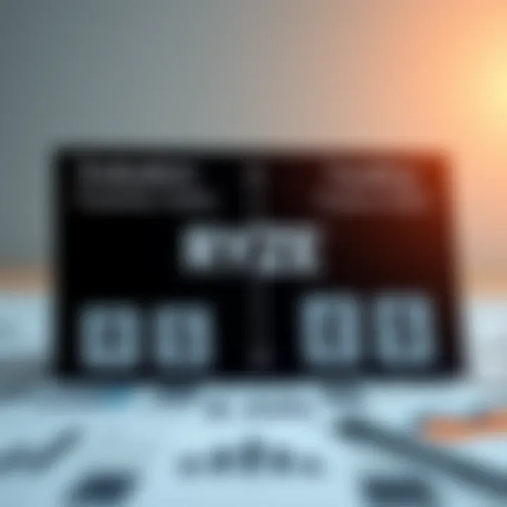 Conceptual graphic representing evaluation and funding stages for traders with financial growth symbols