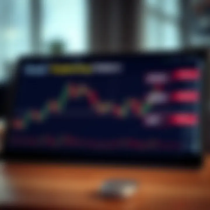 Chart showing key forex trading patterns with highlighted entry and exit points