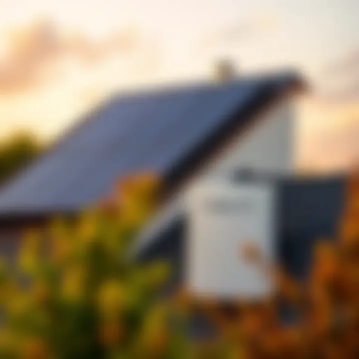 Solar panels installed on a rooftop with a Tesla Powerwall battery system