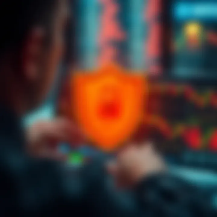 Secure Transactions and Withdrawal Protection on Deriv Illustration of secure online transaction with shield symbolizing withdrawal protection