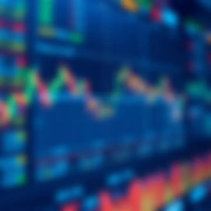 Diagram illustrating automated currency trades executed by forex trading bots in a digital market environment