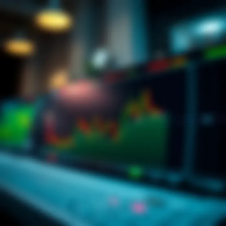 Graph illustrating the relationship between free margin, used margin, and account equity in forex trading