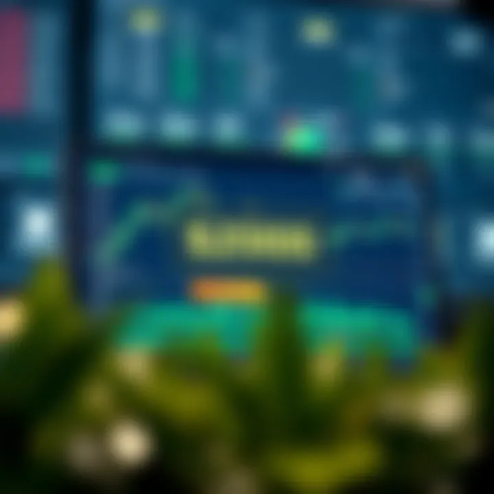 Conceptual graphic showing a digital forex trading platform with bonus notification