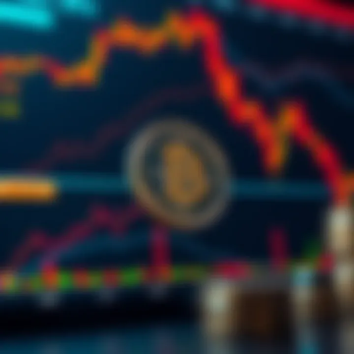 Graph illustrating Pi Coin price fluctuations with market trend indicators