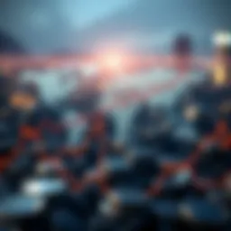 Graph showing silver price fluctuations influenced by global economic factors