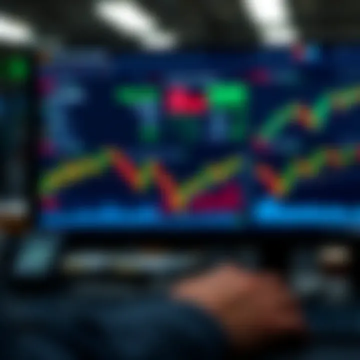 Illustration of trading platform interface with analytics and funding options