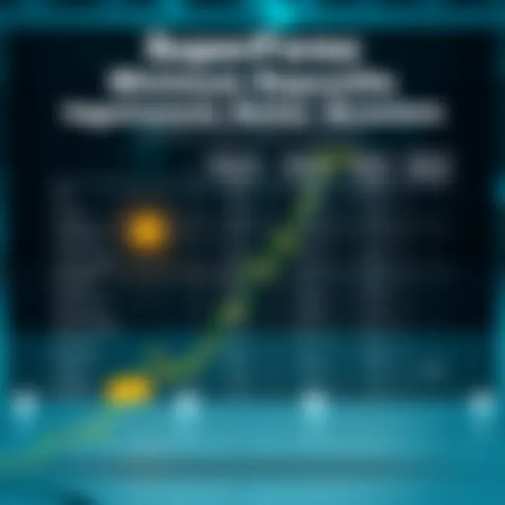 Comparison chart illustrating SuperForex minimum deposit requirements versus other brokers