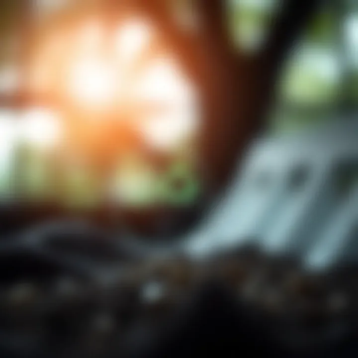 Environmental Impact of Synthetic Materials Graphic depicting environmental effects of synthetic materials with icons representing pollution, recycling, and sustainability