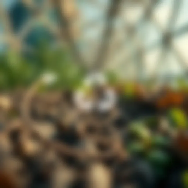 Diagram illustrating the Five Rs principles with icons representing refuse, reduce, reuse, recycle, and rot