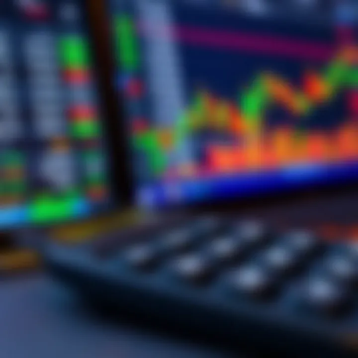 Forex trading platform showing pip calculator interface with risk management options