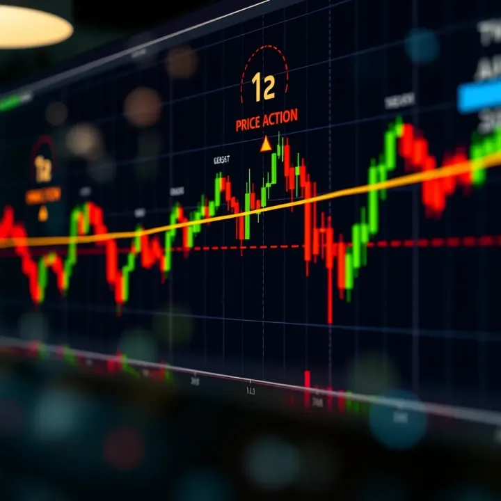 Annotated price chart showing breakout and reversal zones identified through price action signals