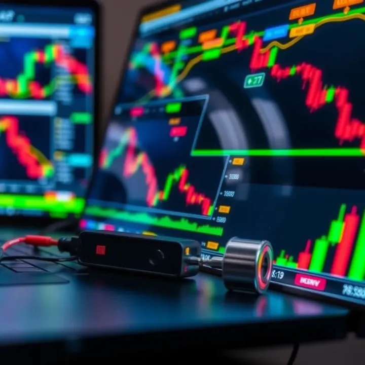 Visual representation of secure trading tools and features offered by Deriv to South African traders