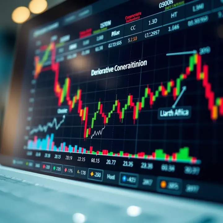Graph illustrating the relationship between derivative contracts and underlying assets in financial markets