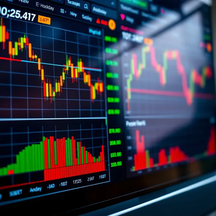 Dashboard of popular forex trading platform with currency pairs and market indicators