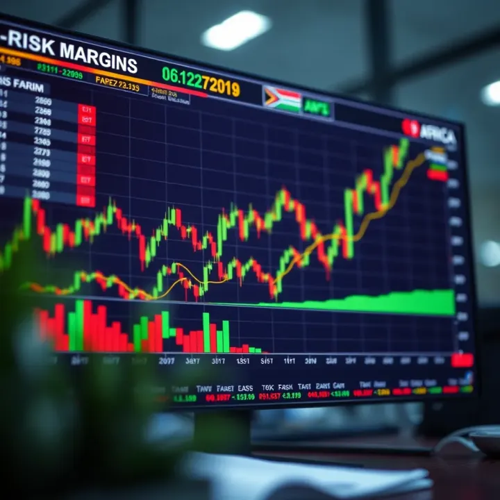 Chart depicting risk management strategies using free margin for forex and CFD trading in South Africa