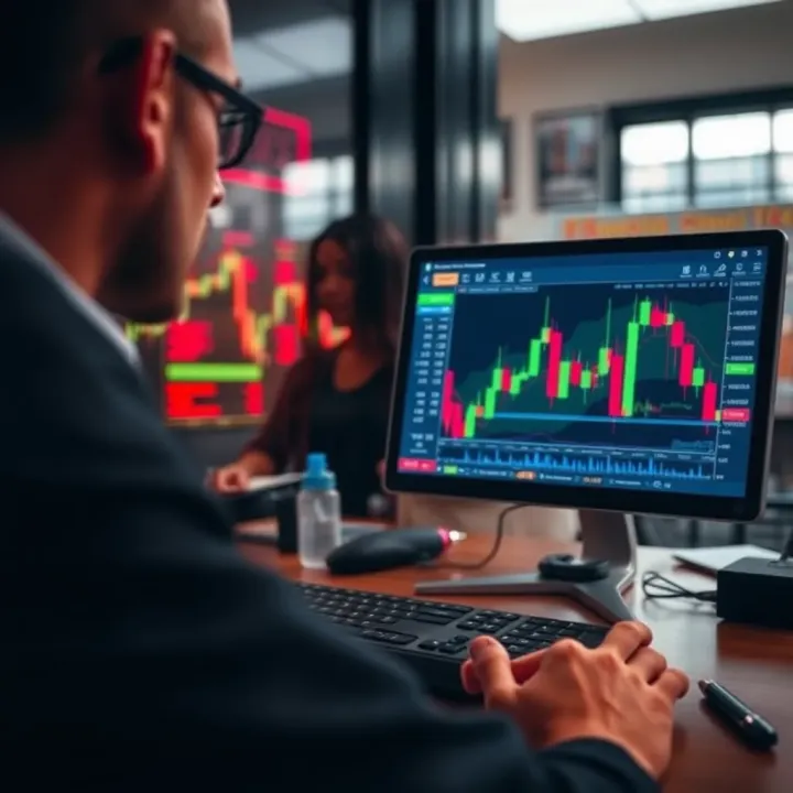 Visual representation of risk management strategies for South African forex traders