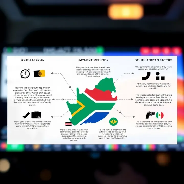 Diagram illustrating payment methods and regional considerations for South African FxPro traders