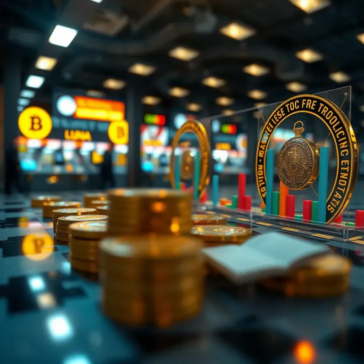 Visualization of market factors influencing Luna's value including supply, demand, and investor sentiment