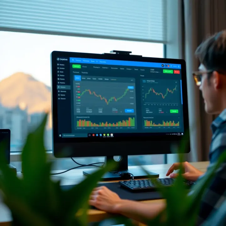 Illustration of a desktop displaying account setup and trading tools tailored for South African traders