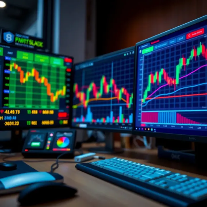Risk management tools and indicators displayed on a trading platform for Boom and Crash indices