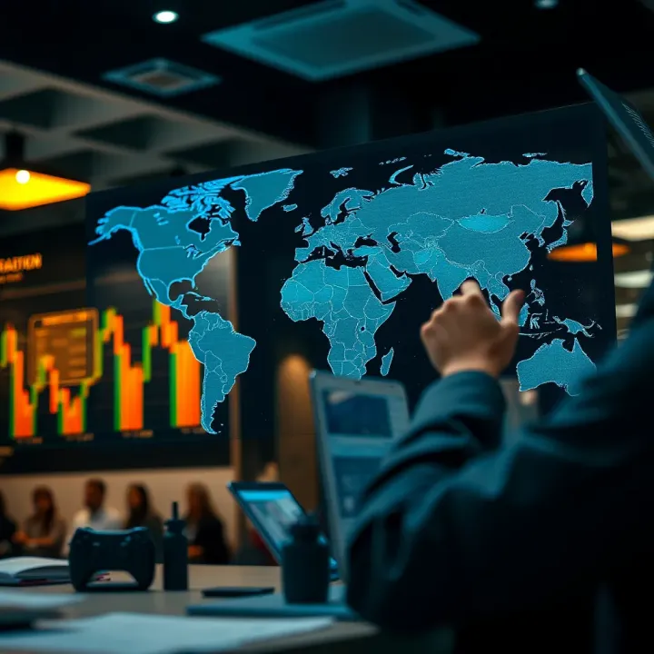 Graphical representation of educational impact and legacy in global trading communities