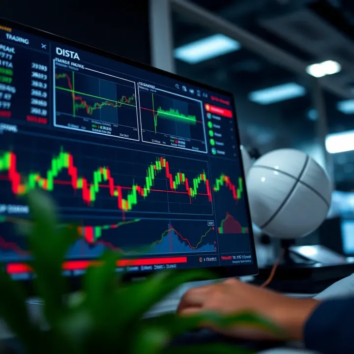 User-friendly trading interface displaying real-time market charts and trading options
