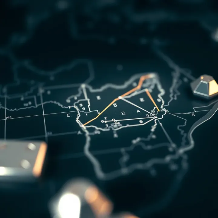 Map highlighting South Africa's role in platinum supply and its impact on the global market