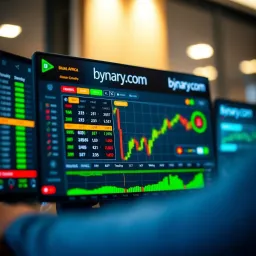Screenshot of Binary.com trading platform dashboard showcasing real account interface for South African users