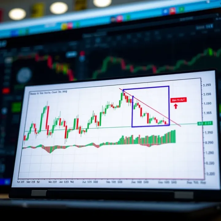 Chart showing key breakout patterns including triangles and rectangles