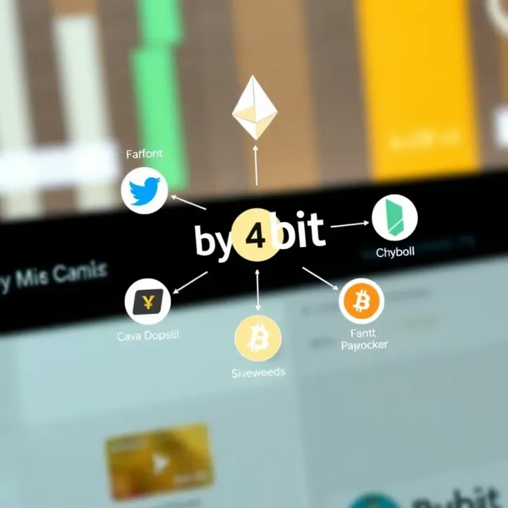 Diagram illustrating various cryptocurrency payment methods accepted by Bybit platform