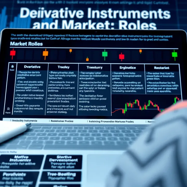 Chart illustrating different types of derivative instruments and their market roles