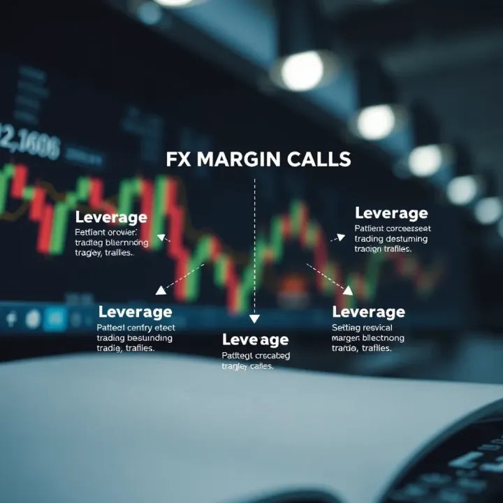 Diagram illustrating the concept of FX margin calls and leverage impact on trading accounts