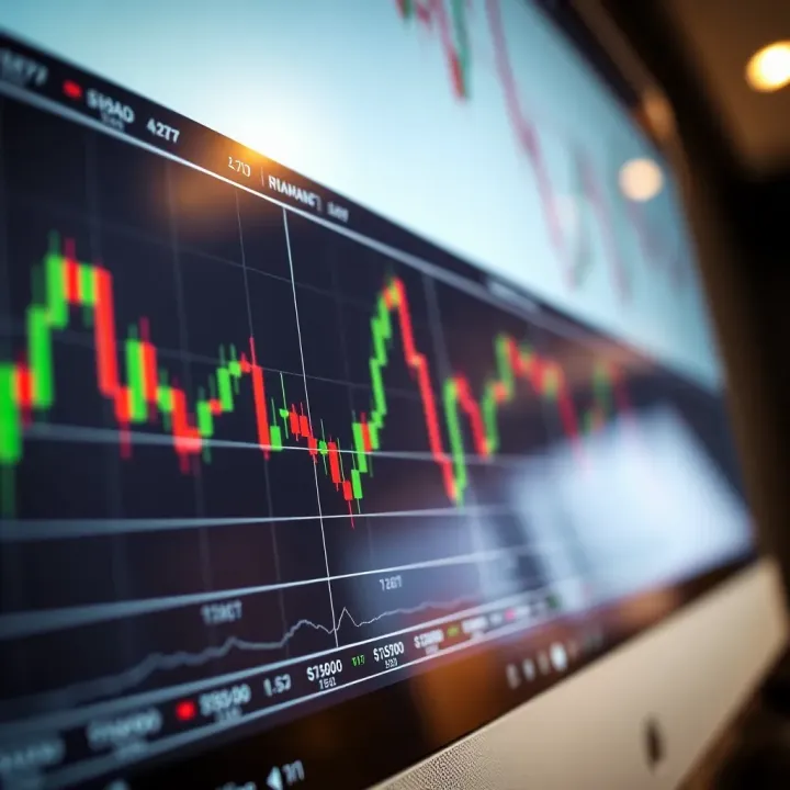 Chart displaying MACD indicator with signal line and histogram illustrating divergence and convergence