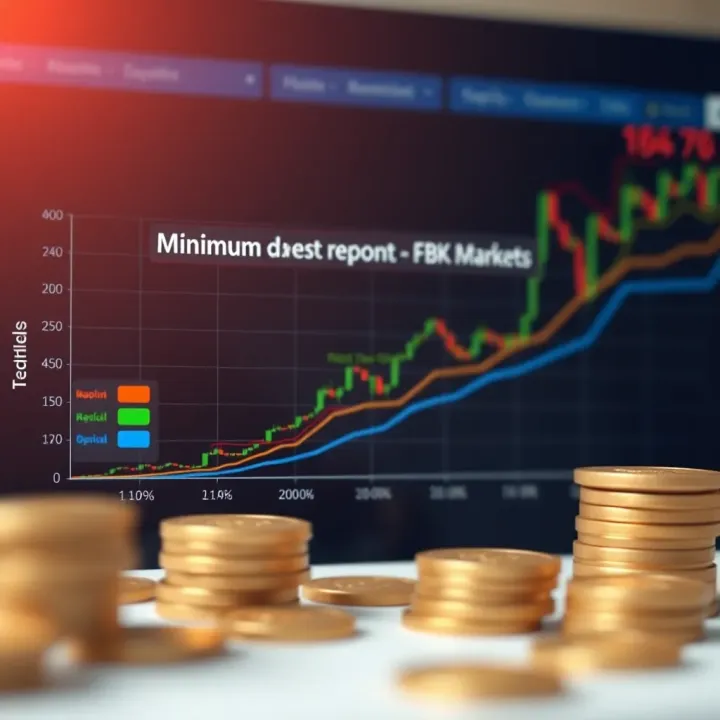 Graph comparing minimum deposit requirements among various trading platforms