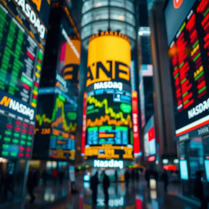 Visualization of forecasting models applied to Nasdaq to predict market movements